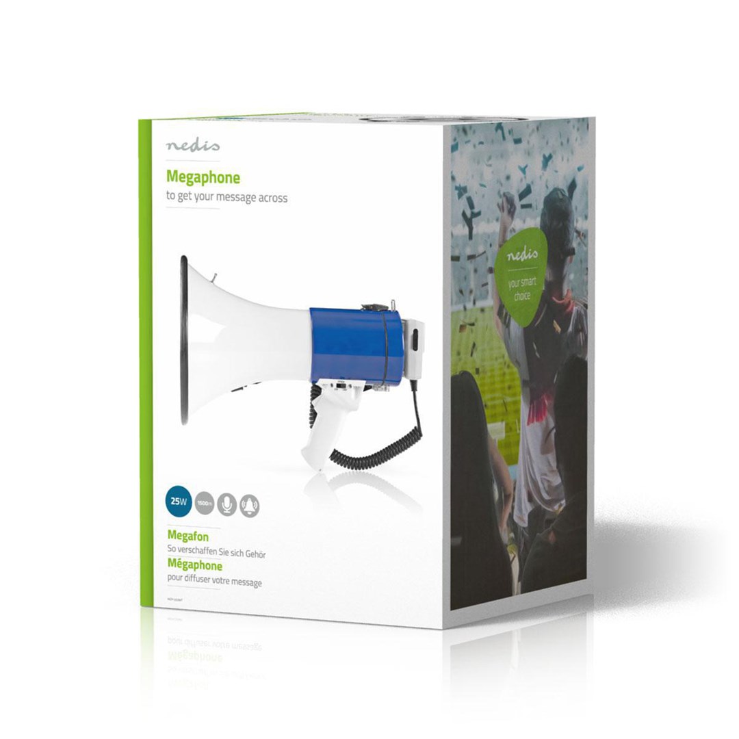 Nedis  MEPH200WT megaphone White, Blue |