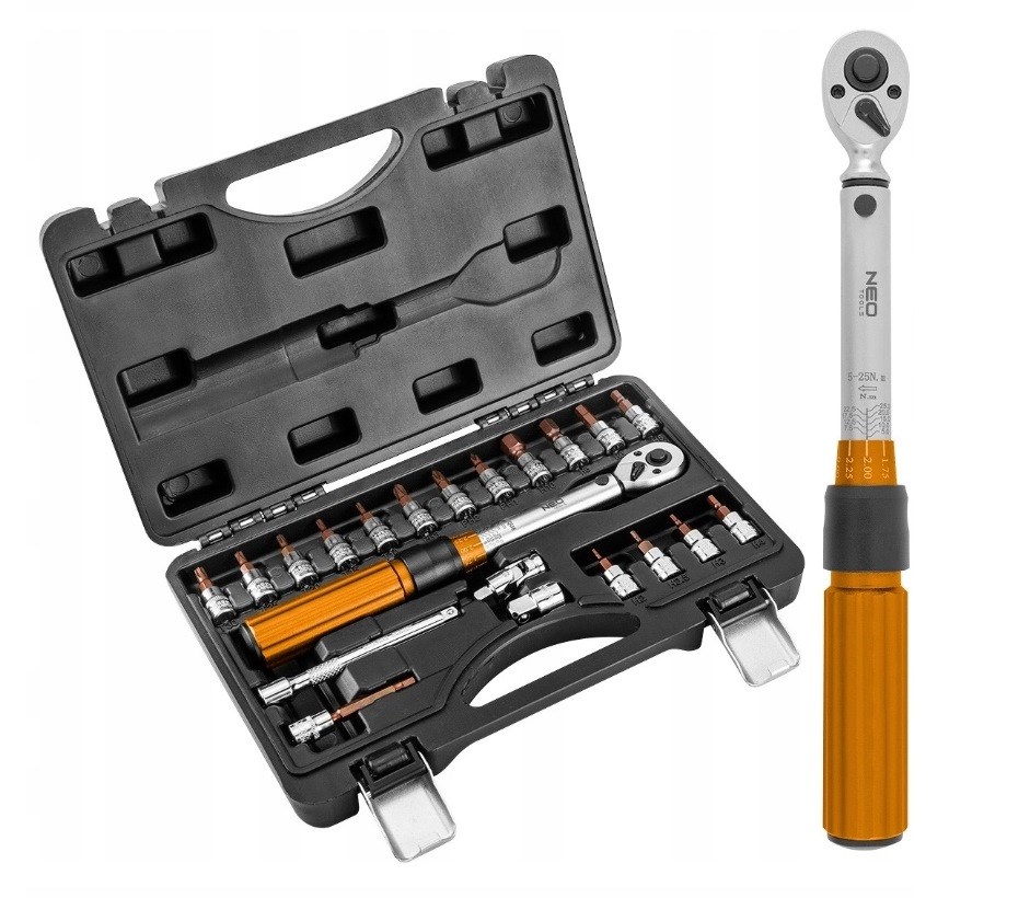 NEO TOOLS 1/4" bi-directional torque wrench