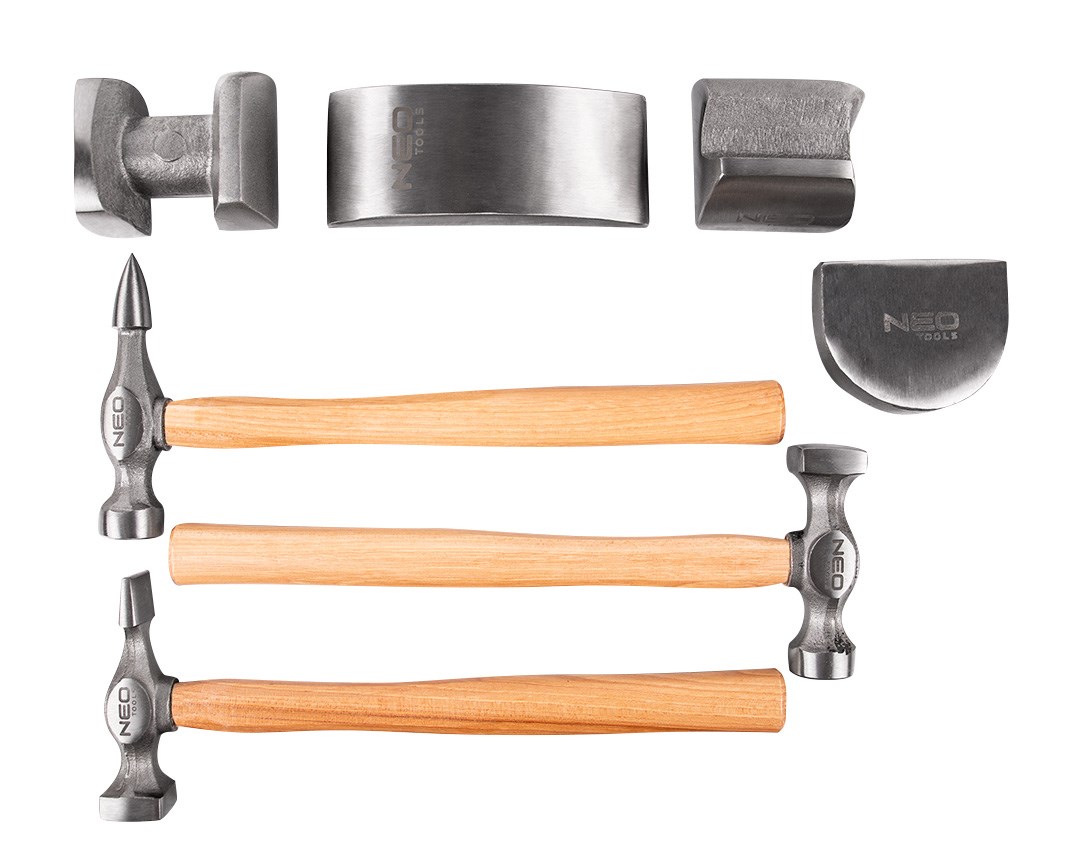 NEO TOOLS bodywork hammer set, 7
