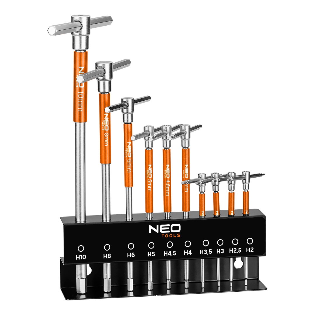 NEO TOOLS T-handle socket drivers 2–10