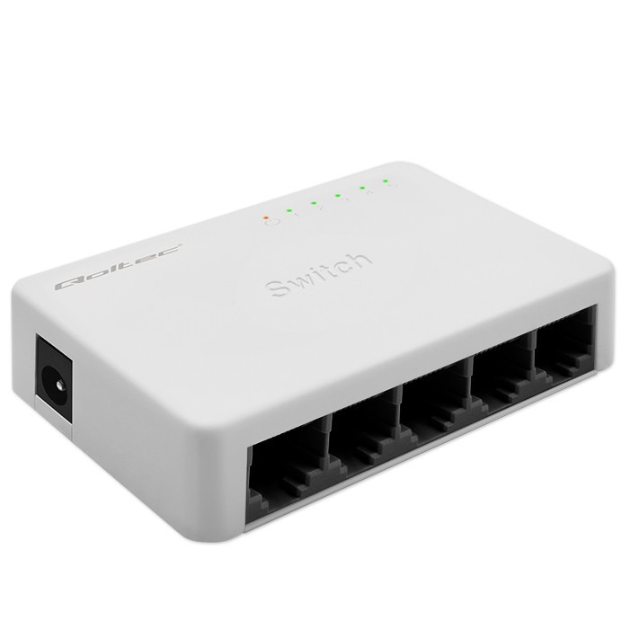 Qoltec  Network SWITCH 5xRJ45 port 100Mbps