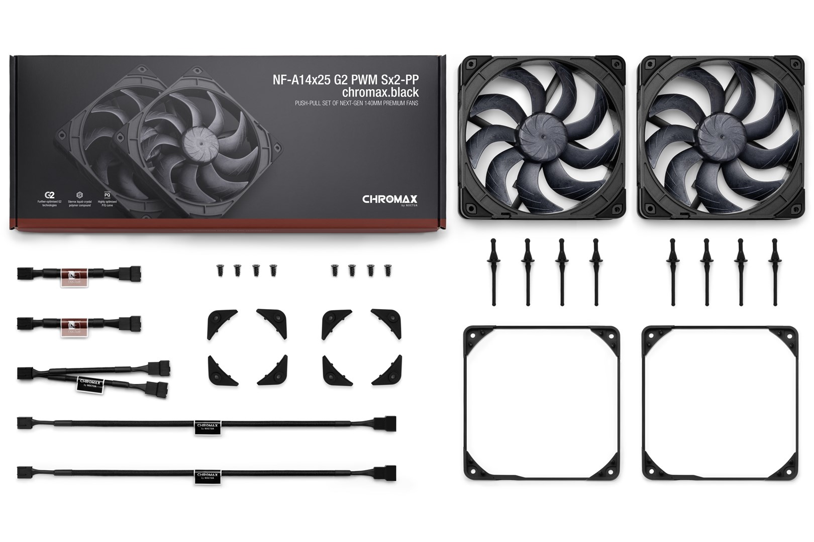 Noctua  NF-A14x25 G2 PWM Sx2-PP chromax