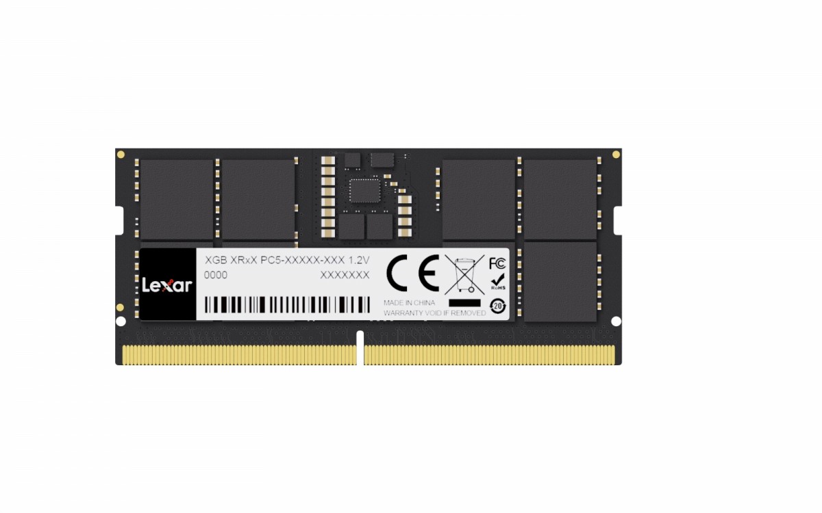 LEXAR  Notebook memory DDR5 SODIMM 16GB(1*16GB)/4800