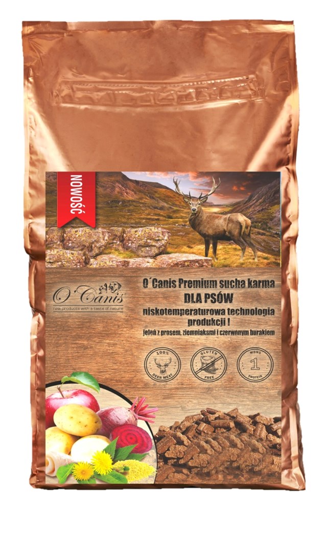 O`Canis  Deer with millet, potatoes, and