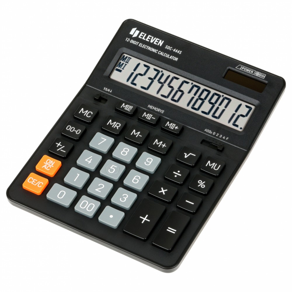 ELEVEN  Office calculator SDC444S black |