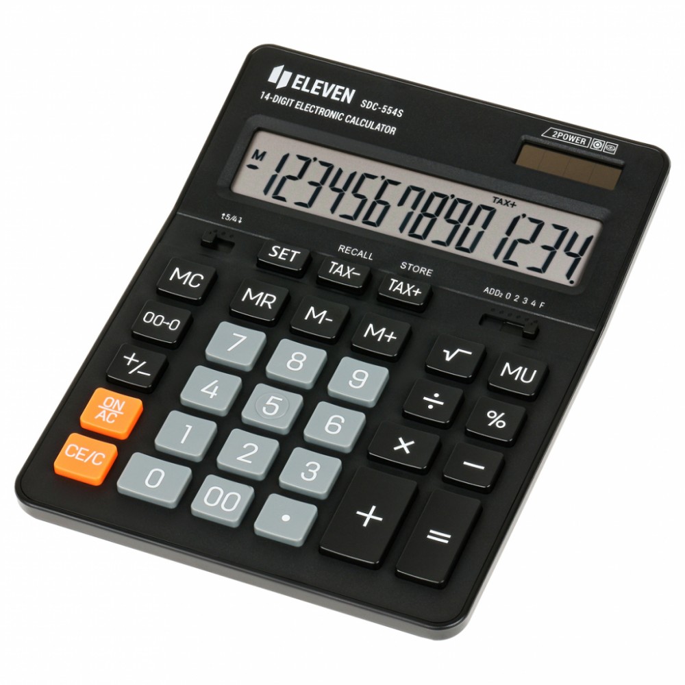 ELEVEN  Office calculator SDC554S black |