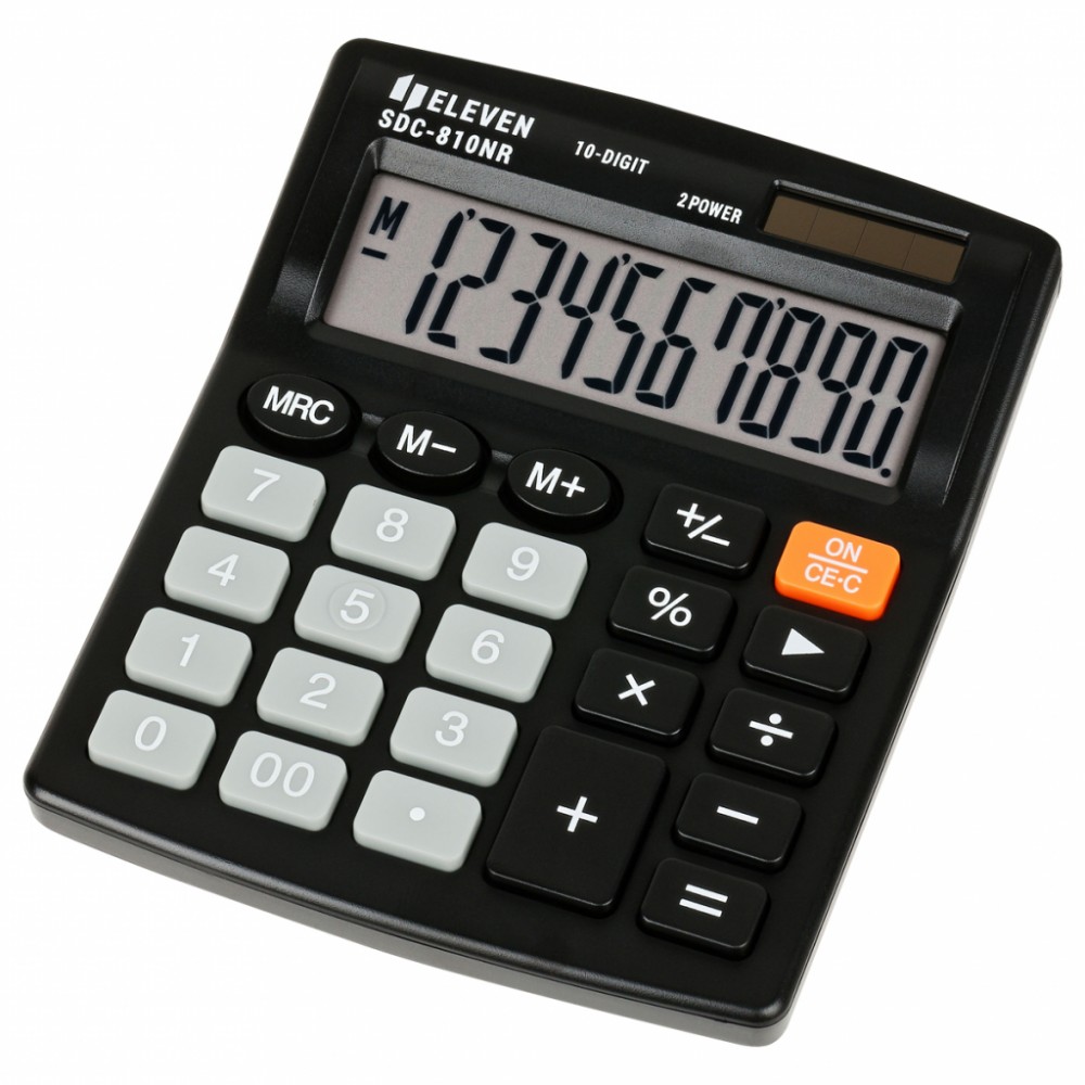 ELEVEN  Office calculator SDC810NR black |