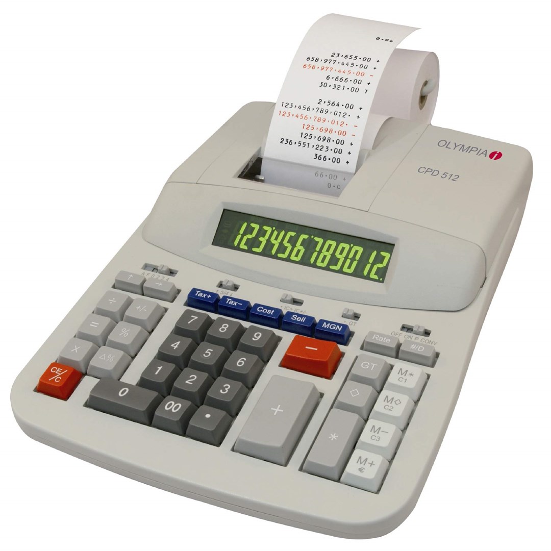 OLYMPIA  CPD 512 calculator Desktop Printing