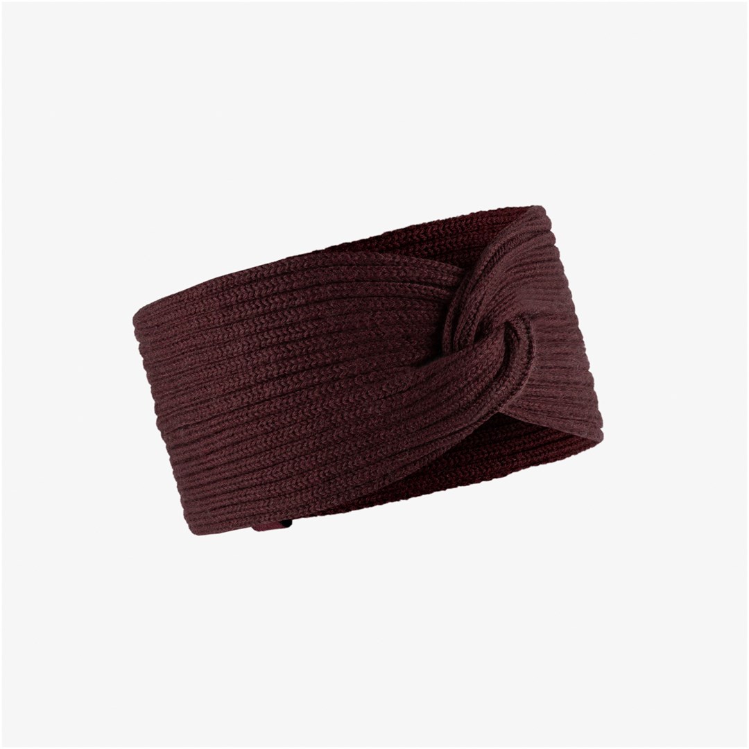Buff Opaska  KNITTED HEADBAND NORVAL MAROON