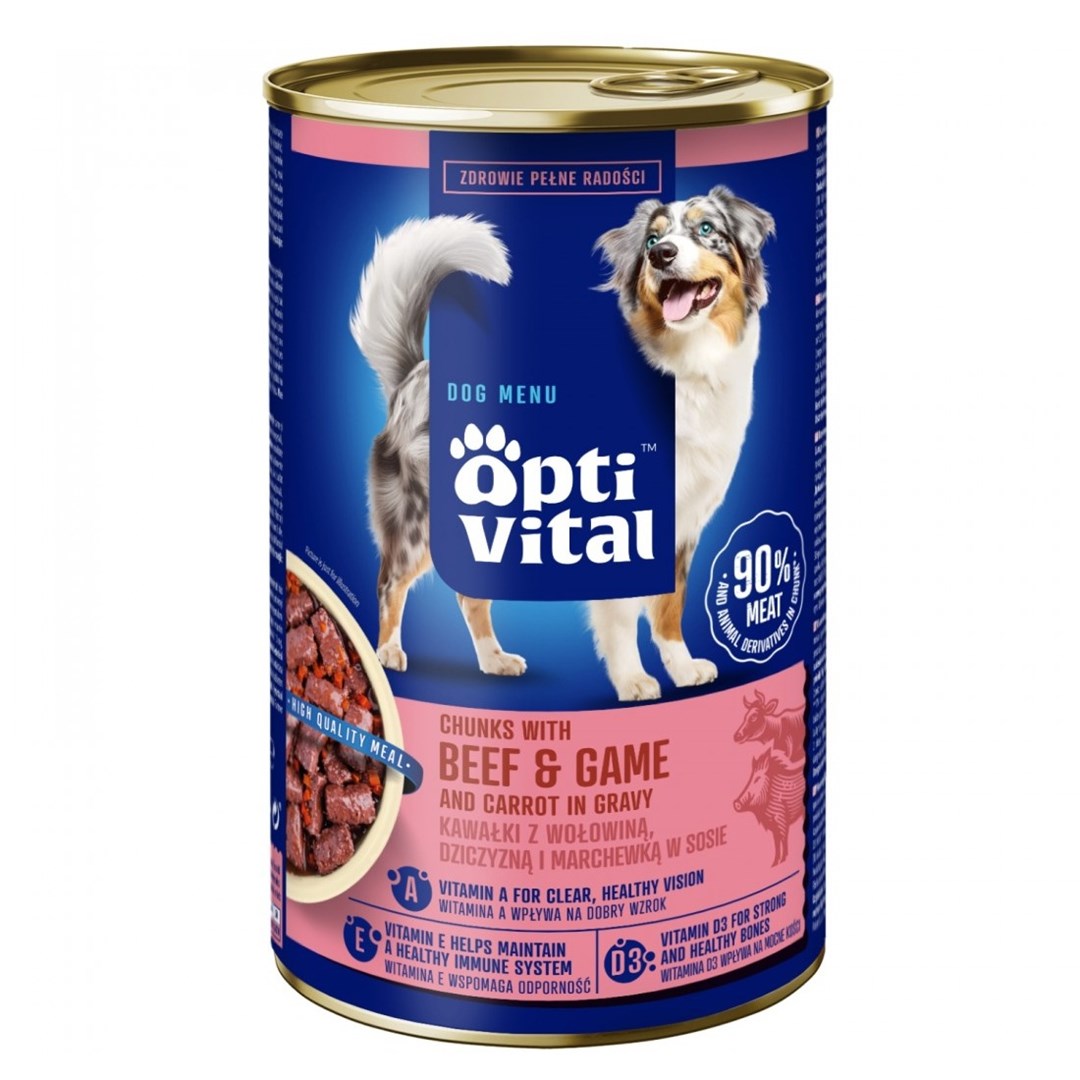 OptiVital  Chunks with beef, game and