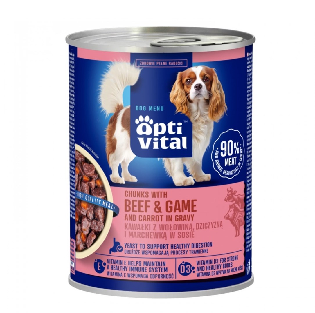 OptiVital  Chunks with beef, game and