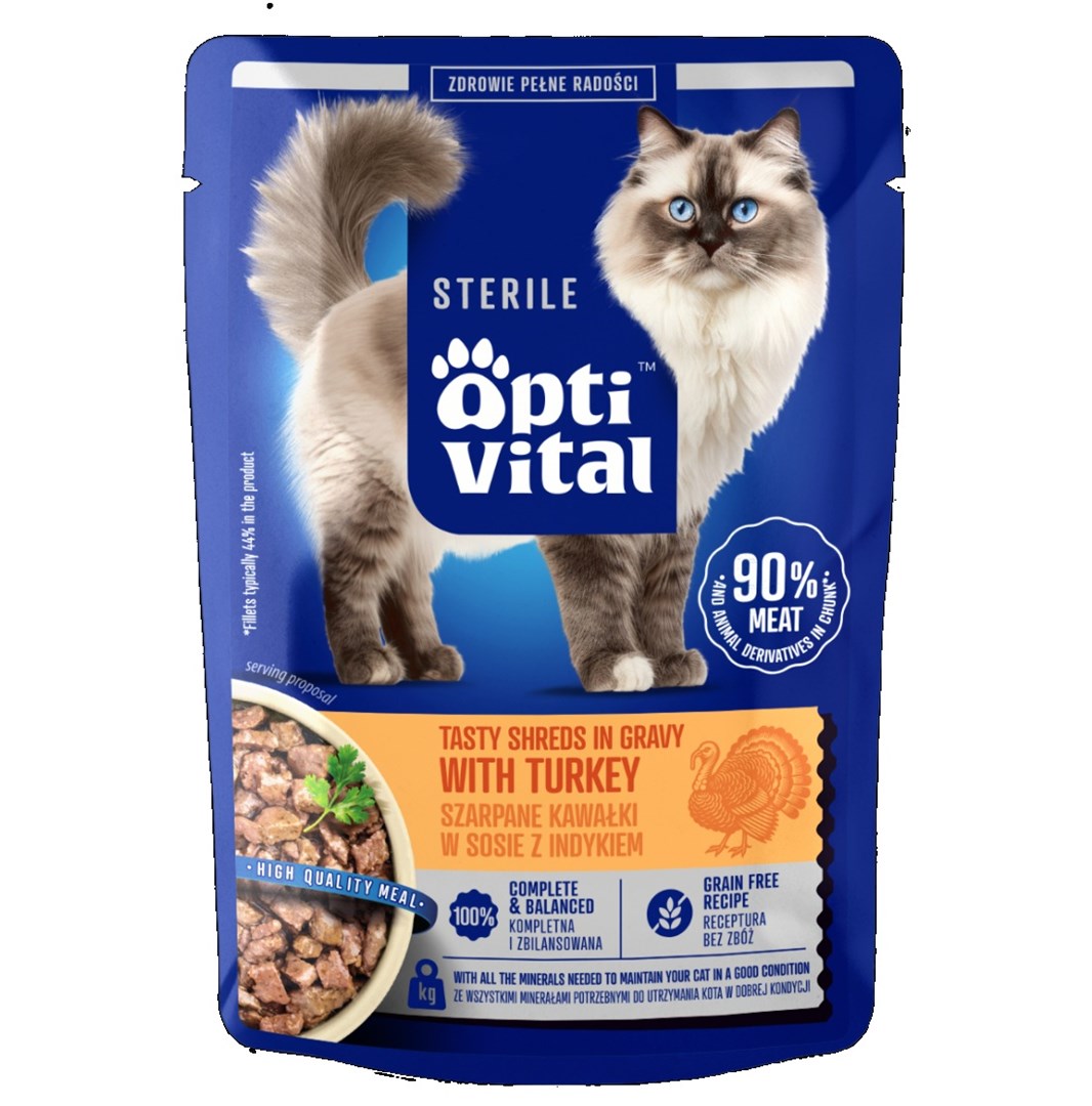 OptiVital Sterile Tasty shreds in gravy