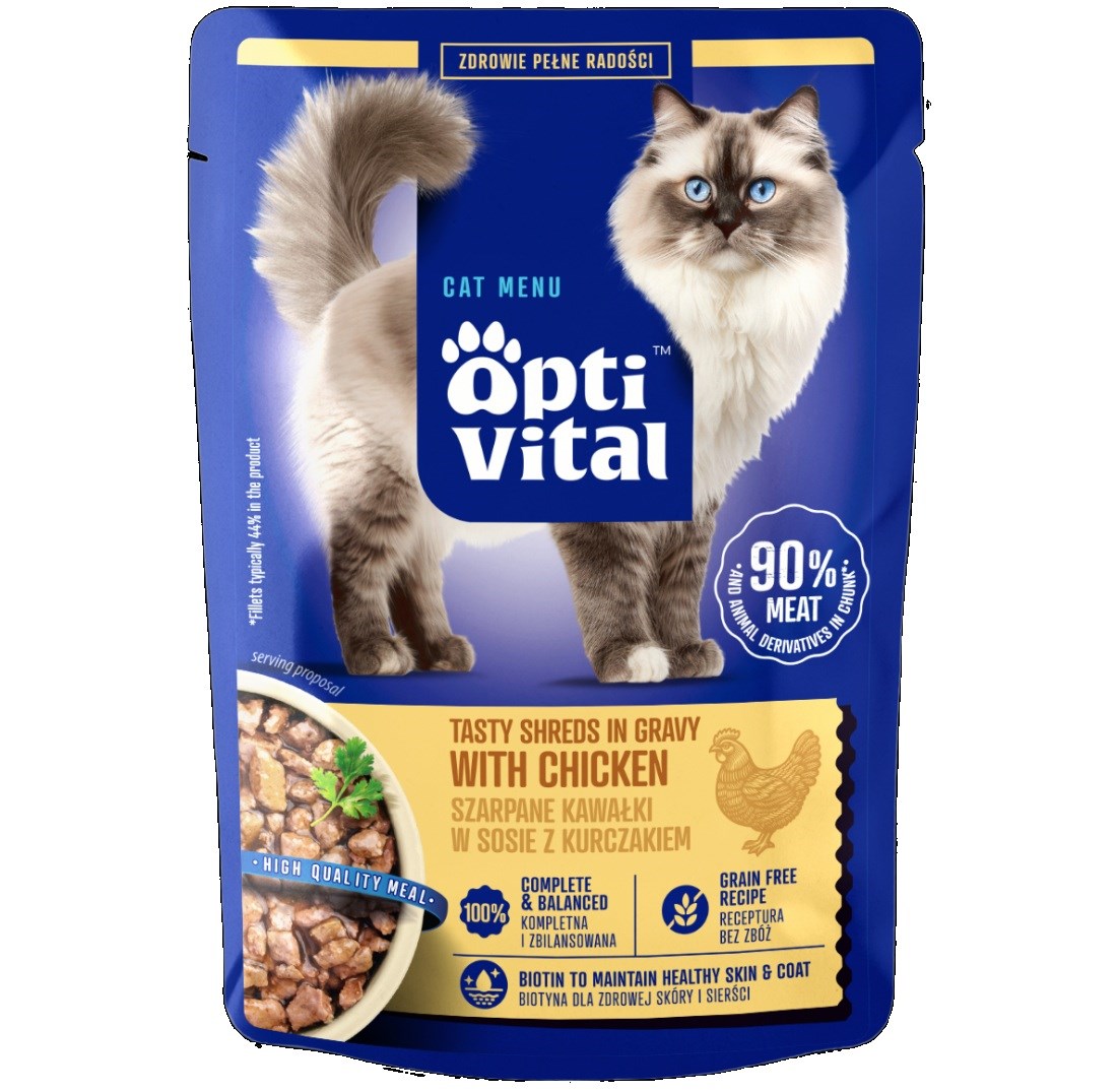 OptiVital  Tasty shreds in gravy with