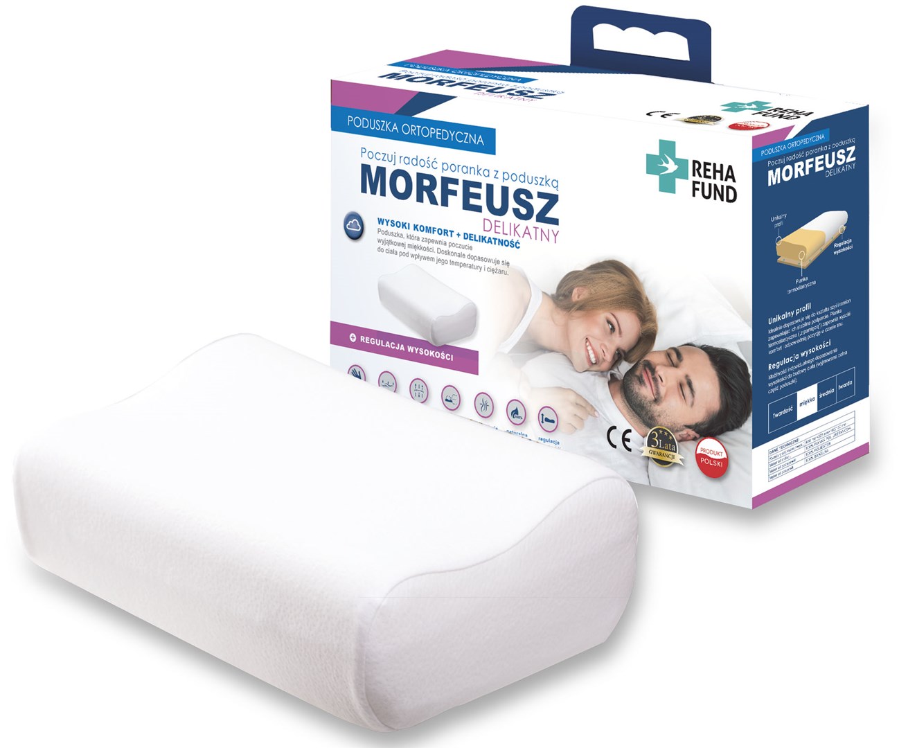 REHA FUND Orthopedic Pillow Morfeusz Delikatny