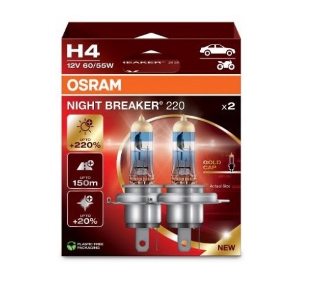 OSRAM  NIGHT BREAKER 220 H4 CAR