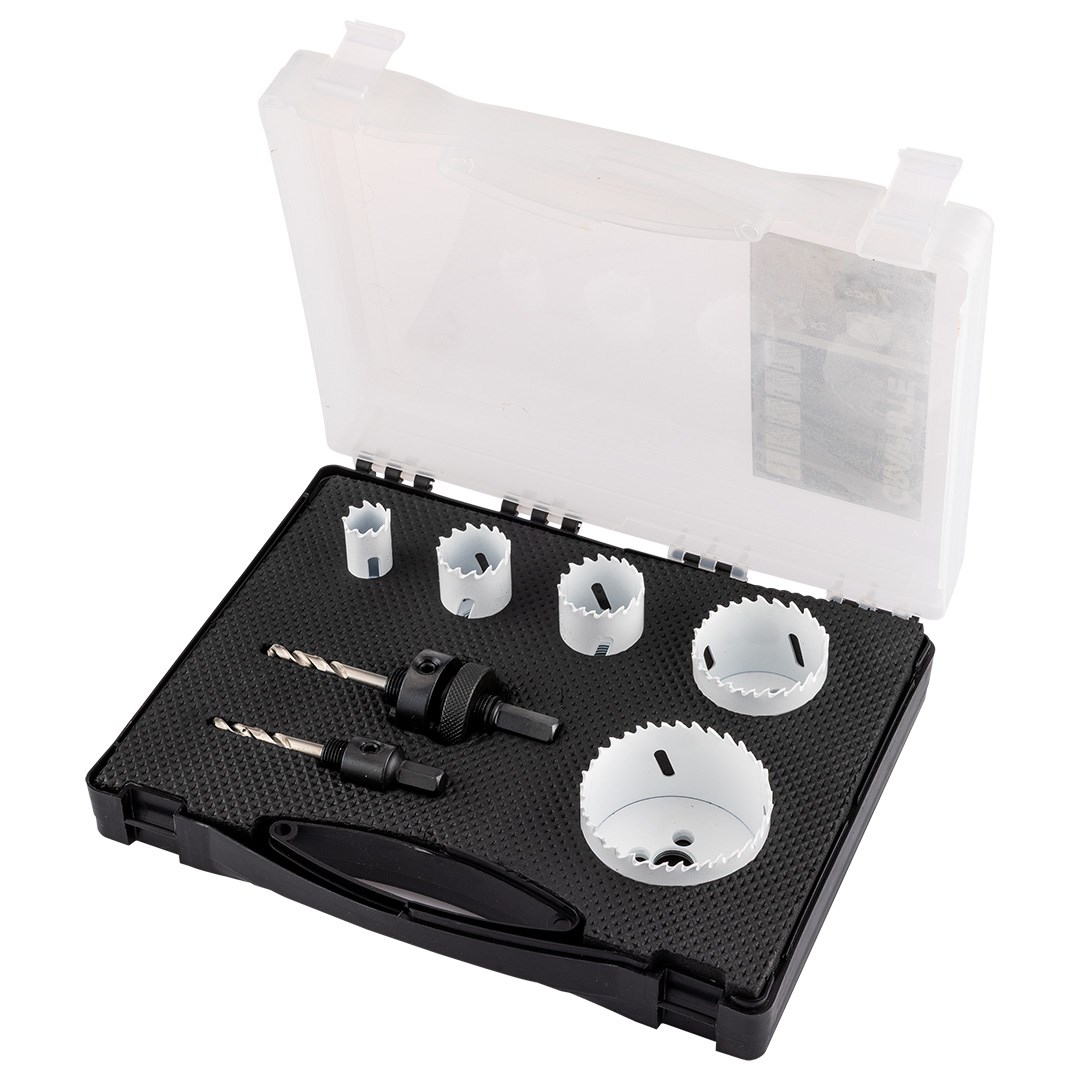 GRAPHITE Otwornice bi-metalowe 19-68 mm, zestaw