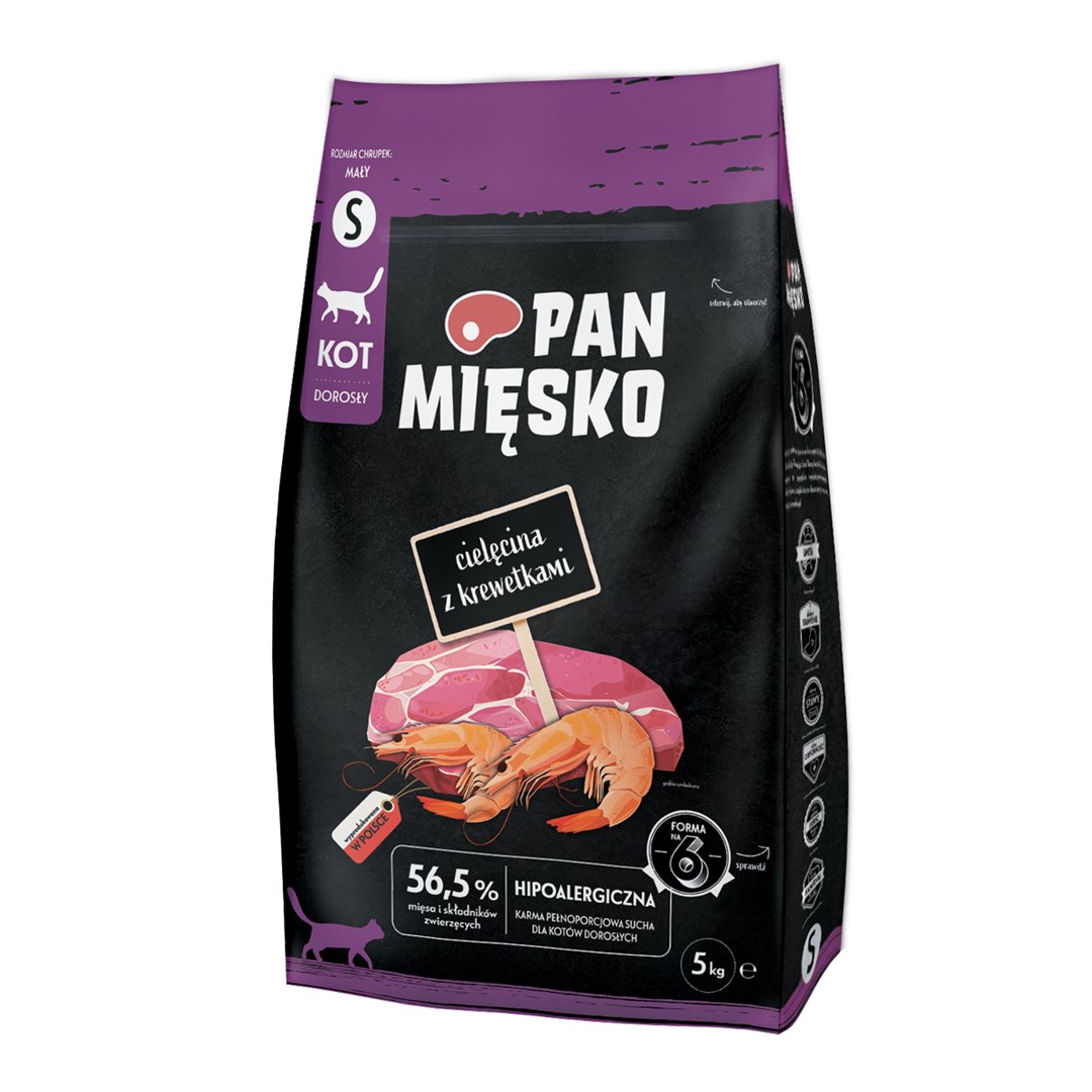 PAN MIĘSKO Veal with Shrimps Small