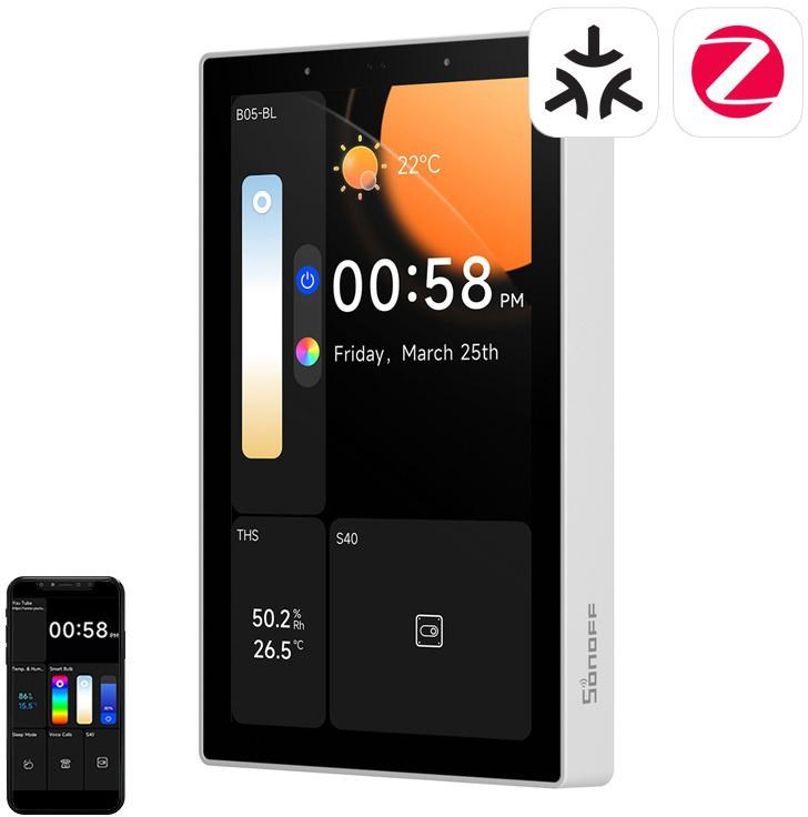 Sonoff Panel sterowania WiFi/Bluetooth/ZigBee Matter  NSPanel