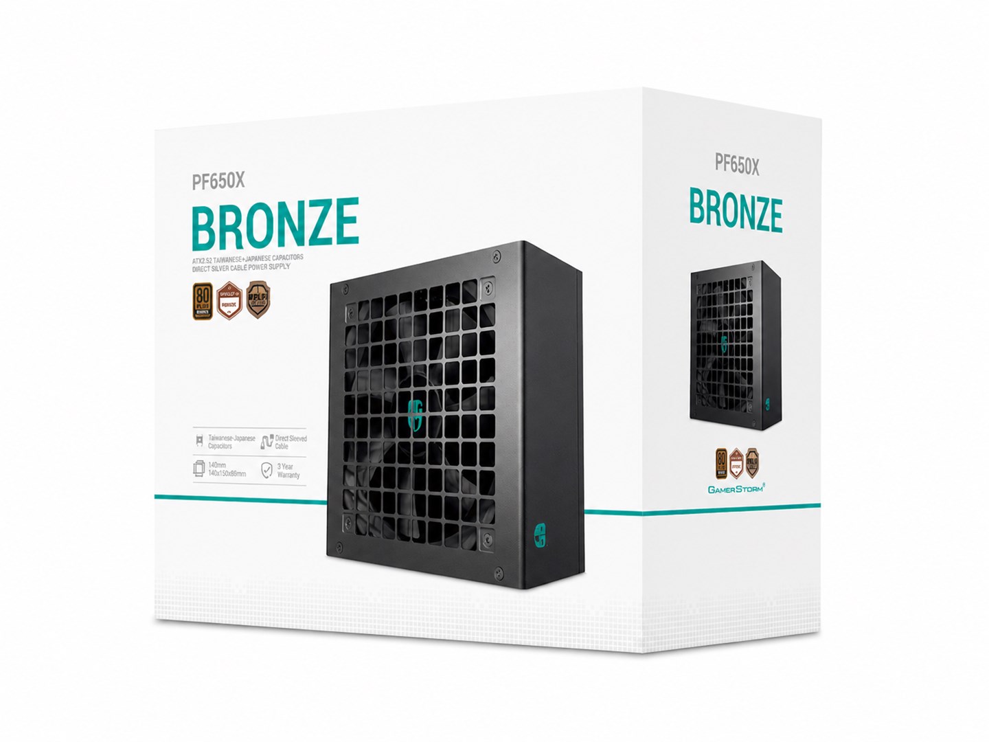 DEEPCOOL PC Power Supply  PF650X, Black