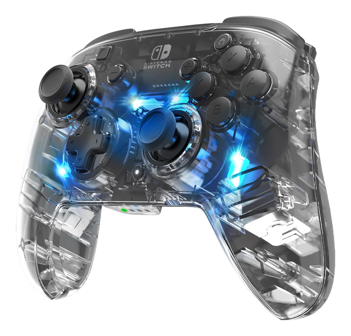 Pdp  Afterglow Black, Transparent Gamepad Analogue