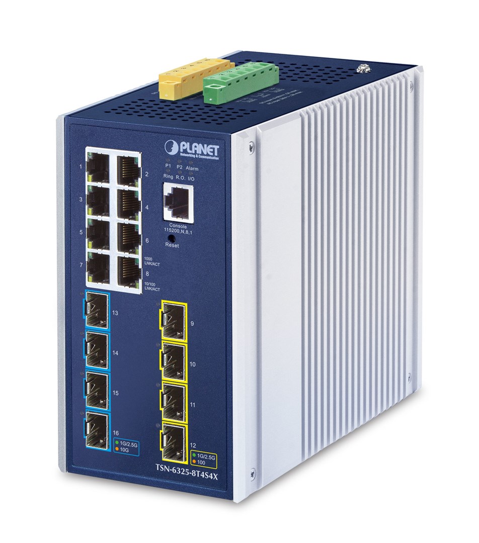 No name Planet TSN-6325-8T4S4X IP30 DIN-rail