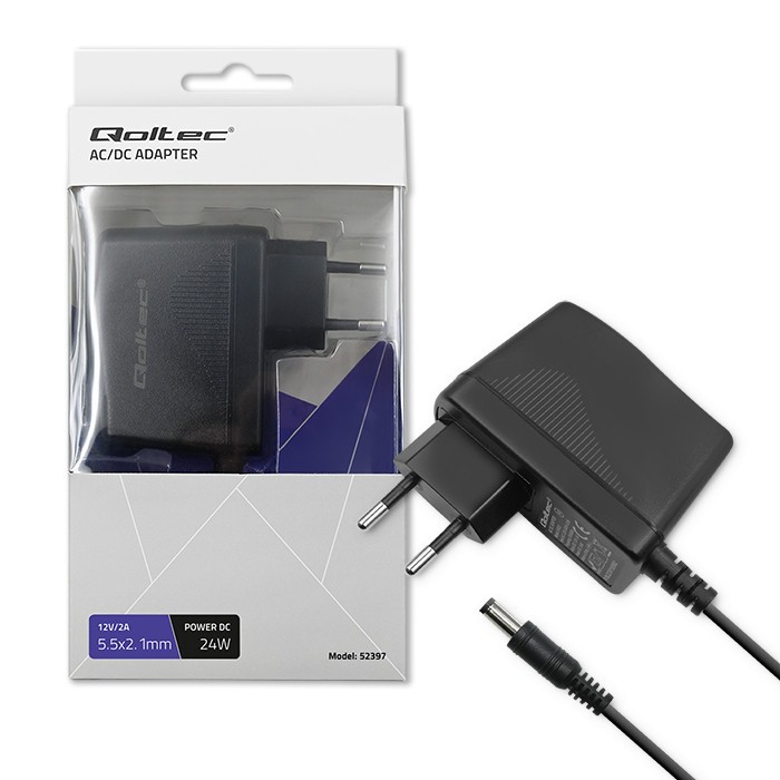 Qoltec  Plug in power supply 24W