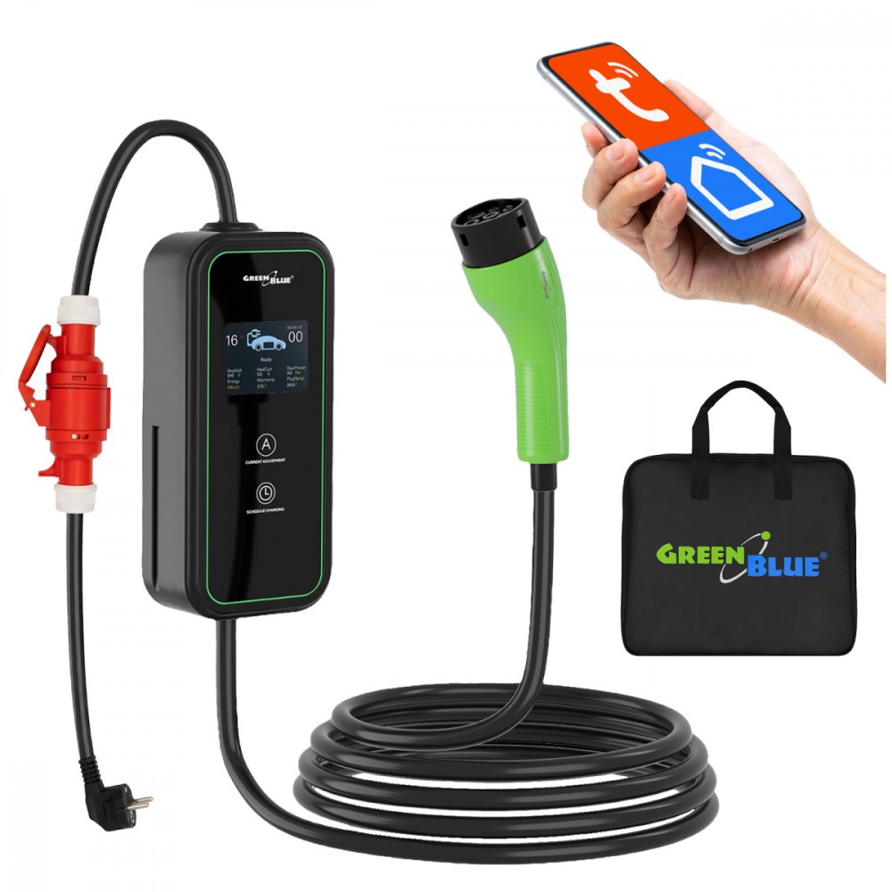 GreenBlue  Portable EV/PHEV charger GB1100. |