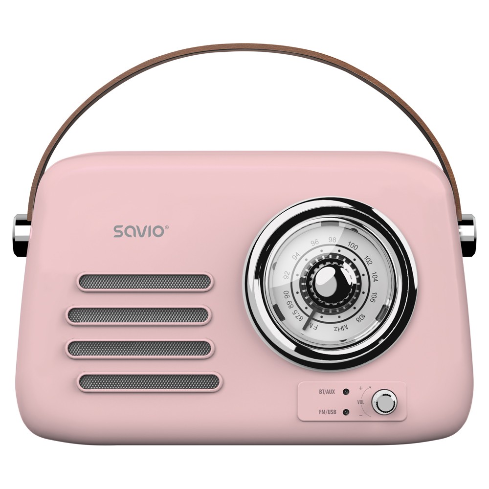 SAVIO  Portable radio RS-03 pink |