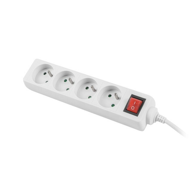 LANBERG  Power strip 1.5m, white