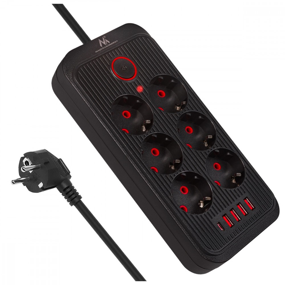 Maclean  Power strip MCE391 B 6