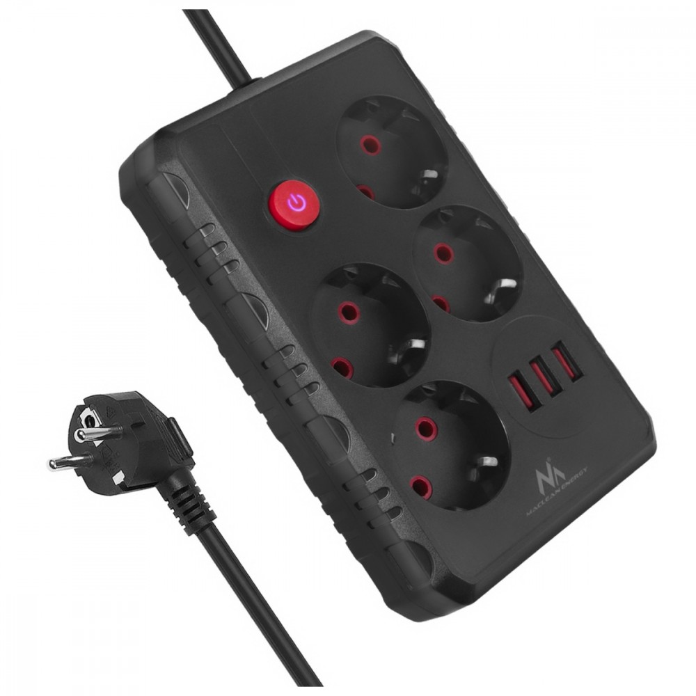 Maclean  Power strip, MCE392 B, 4