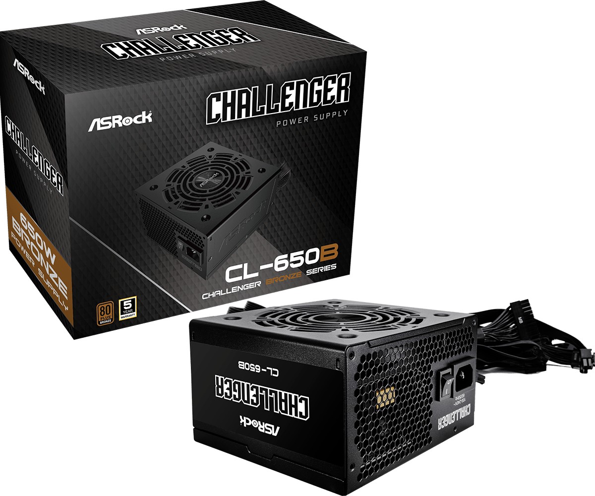 ASRock  Power supply CL-650B 650W 80PLUS