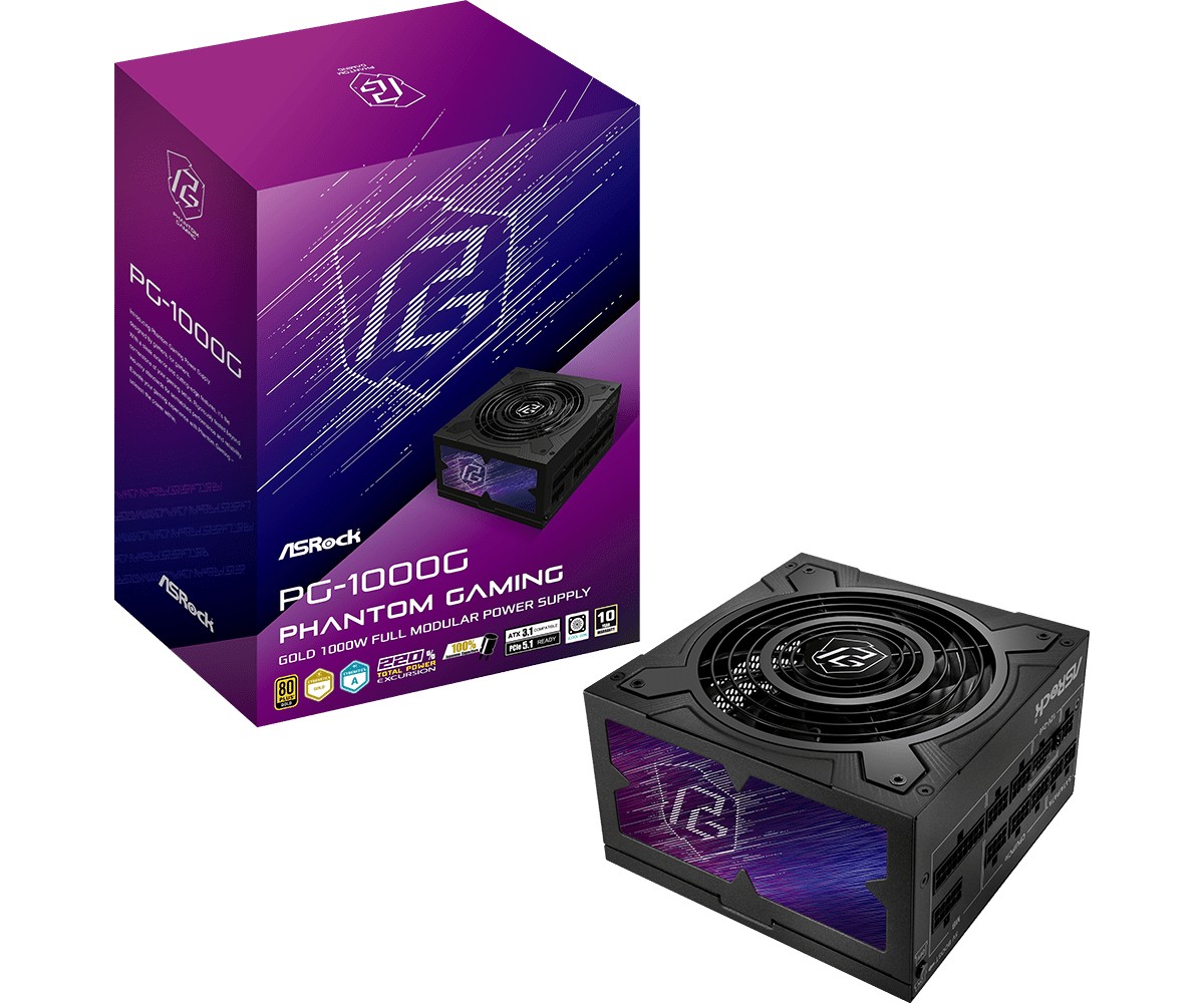 ASRock  Power supply PG-1000G 1000W 80PLUS