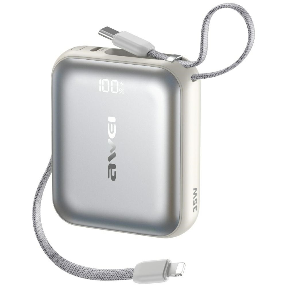 AWEI  Powerbank AS-181 35W 10000mAh cable