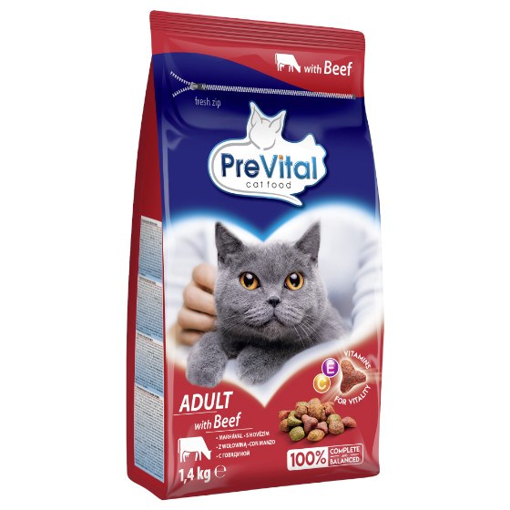 PREVITAL  Cat Food Adult with Beef