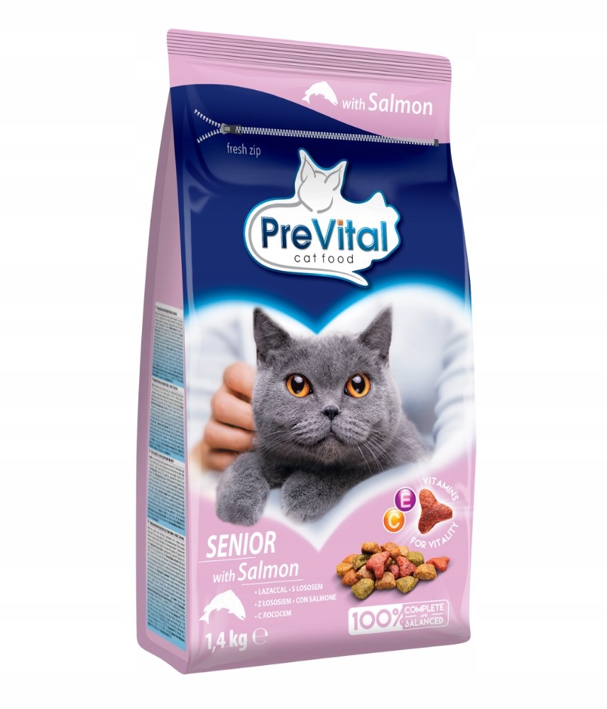 PREVITAL  Senior Salmon - dry cat