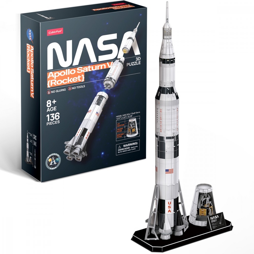 Cubic Fun Puzzle 3D Apollo Saturn