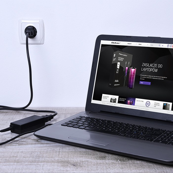 Qoltec  Power adapter for HP Compaq