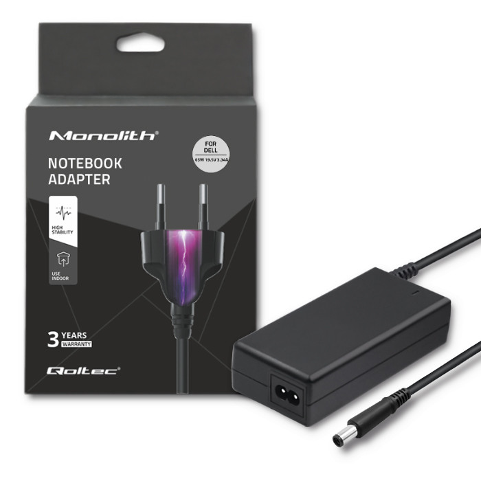 Qoltec  Power adapter for Dell 65W
