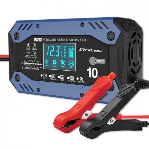 Qoltec 52482 vehicle battery charger 12/24
