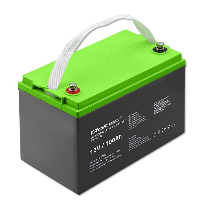 Qoltec  Gel battery 12V, 100Ah |