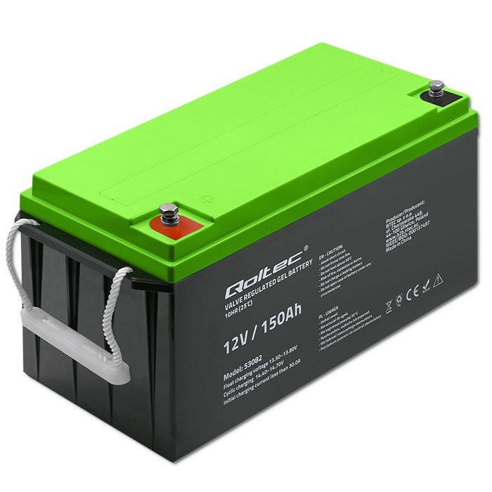 Qoltec Gel battery 12V, 150Ah |