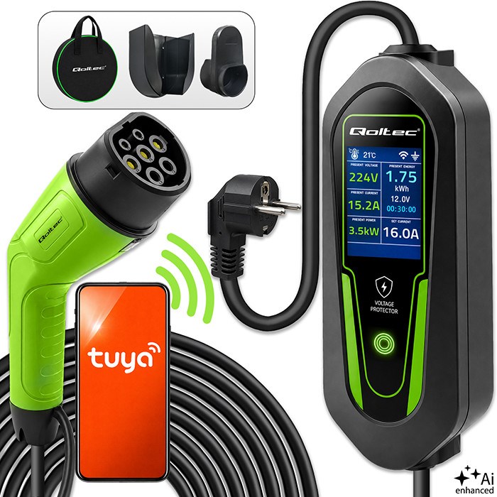Qoltec  Ładowarka do samochodu elektrycznego EV