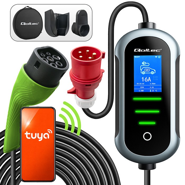 Qoltec  Mobilna ładowarka do samochodu elektrycznego