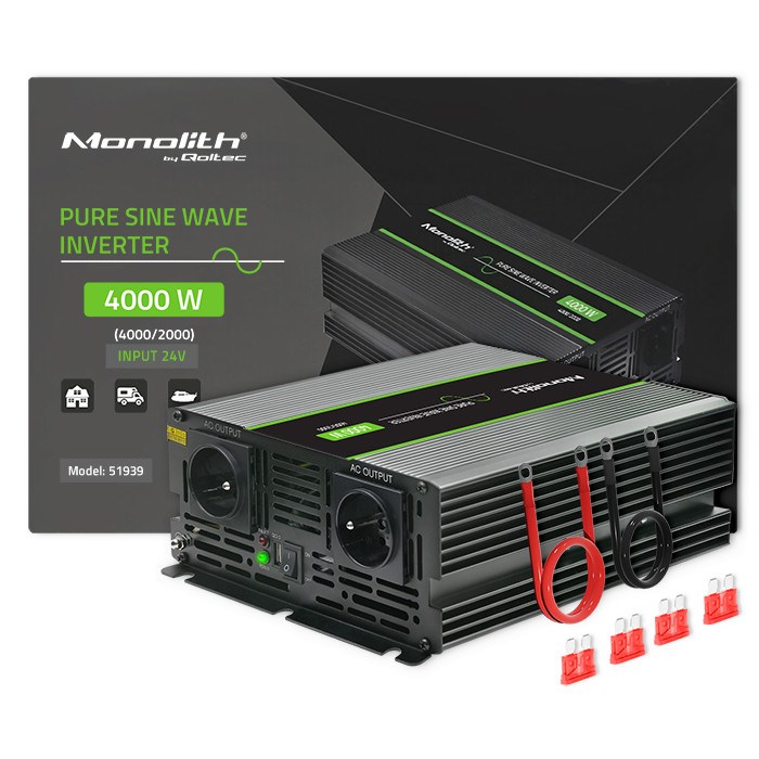 Qoltec  Monolith power adapter/inverter Auto 4000