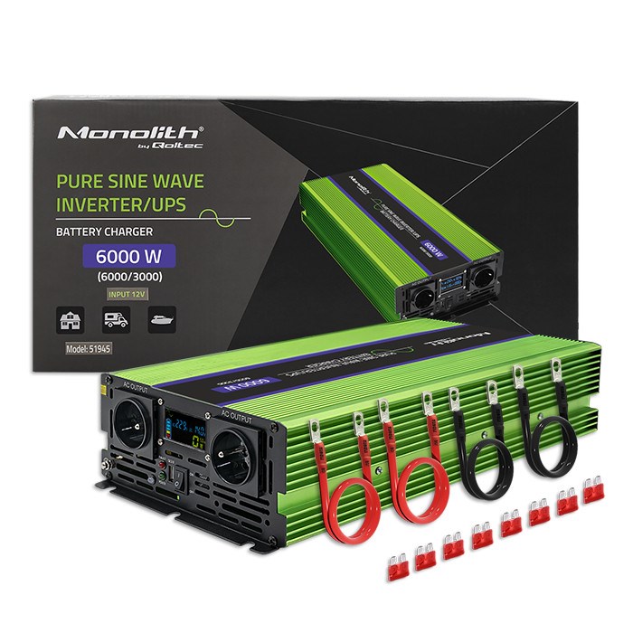 Qoltec Monolith power adapter/inverter Auto 6000