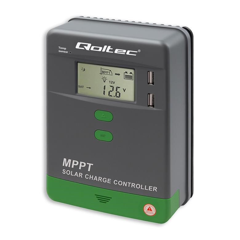 Qoltec  Solarny regulator ładowania MPPT z