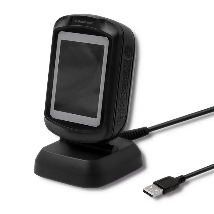 Qoltec  Desktop barcode scanner 1D, 2D
