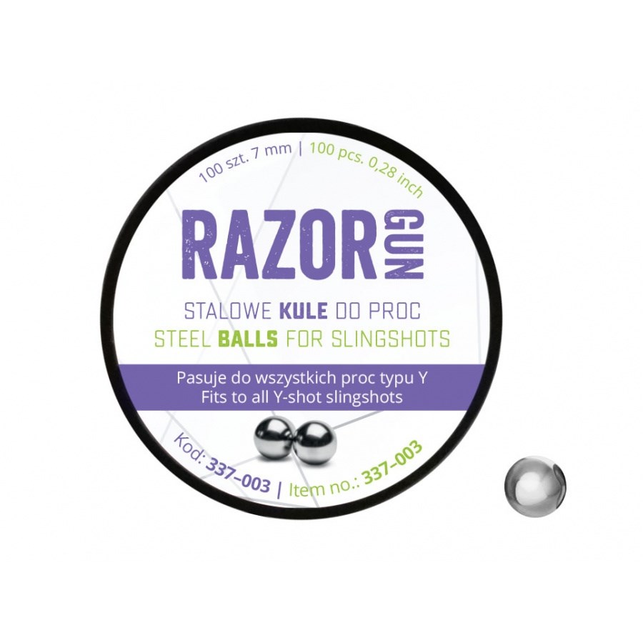 RazorGun 7 mm slingshot balls 100