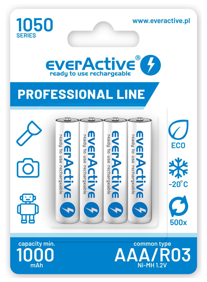 EverActive  BATTERIES R03/AAA 1000 mAH BLISTER